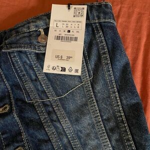 Zara jeans crop top size L